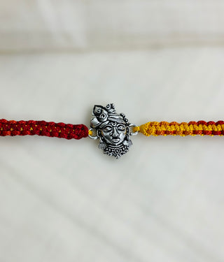 The Krishna Silver Rakhi