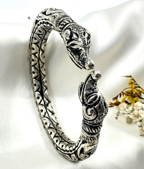 The Makara Silver Cuff Bracelet