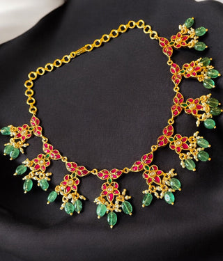 The Jahanara Silver Kundan-Jadau Necklace