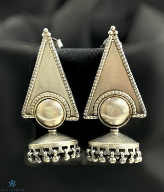 The Nima Silver Jhumkas