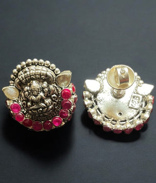 The Abhata Silver Lakshmi Kemp Earrings