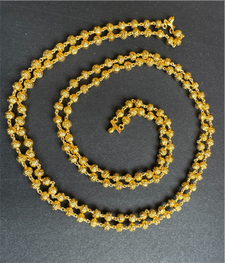 The Classic Mohanmala Silver Beads 2 Layer Chain