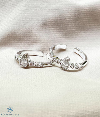 The Ivana Silver Toe-Rings