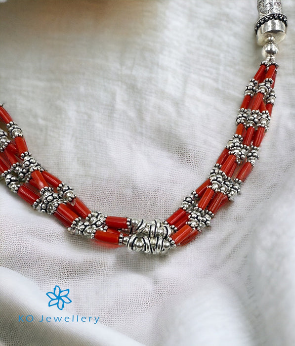 The Hanika Silver Gemstone Necklace