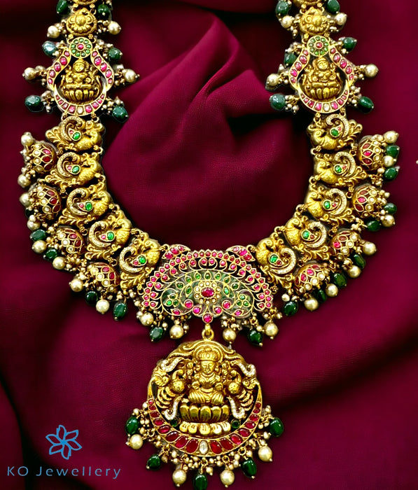 The Kamala Lakshmi Silver Kundan-Jadau Pearl Necklace