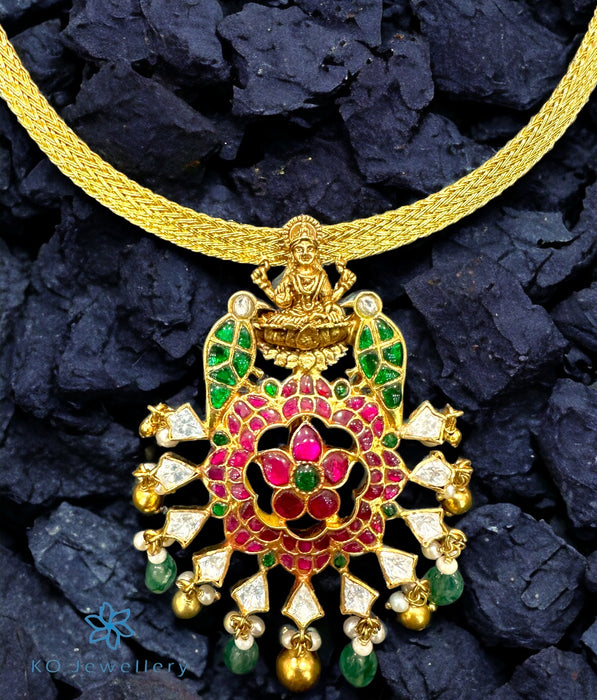The Dhanasri Lakshmi Silver  Necklace