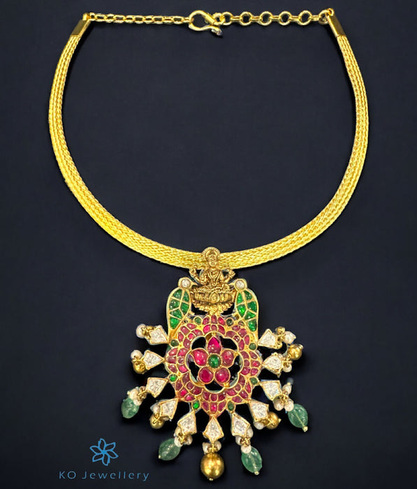 The Dhanasri Lakshmi Silver  Necklace