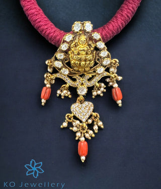The Seethal Lakshmi Silver Thread Necklace