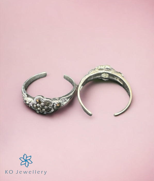 The Lance Silver Marcasite Toe-Rings