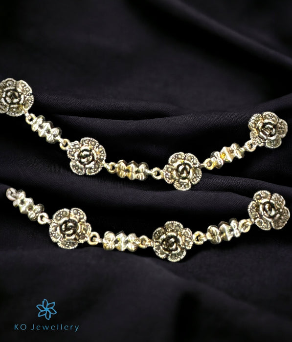 The Rose Silver Marcasite Anklets