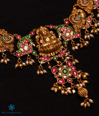 The Lakshmi Silver Kundan-Jadau Necklace