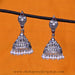 Pure silver oxidised to patina indian ethnic jhumka shop online 