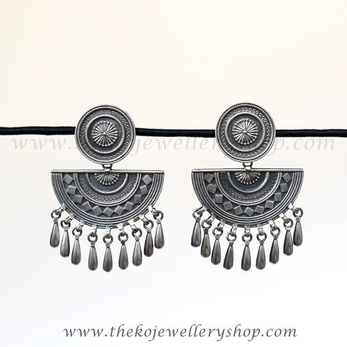 The Kekala Silver Oxidised Earrings