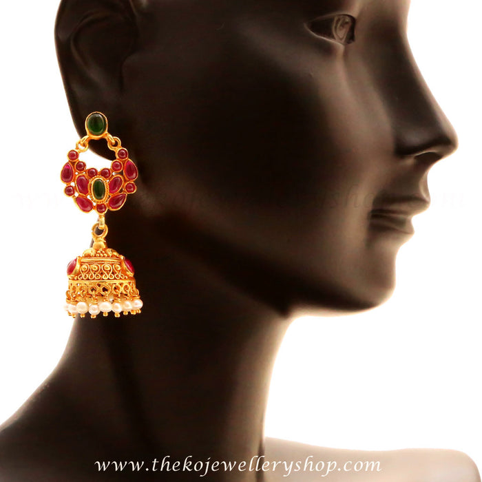 Indian ethnic hand crafted jhumkas for women