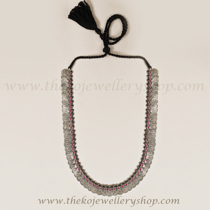 Kasavu mala Online shopping pure silver necklace for women