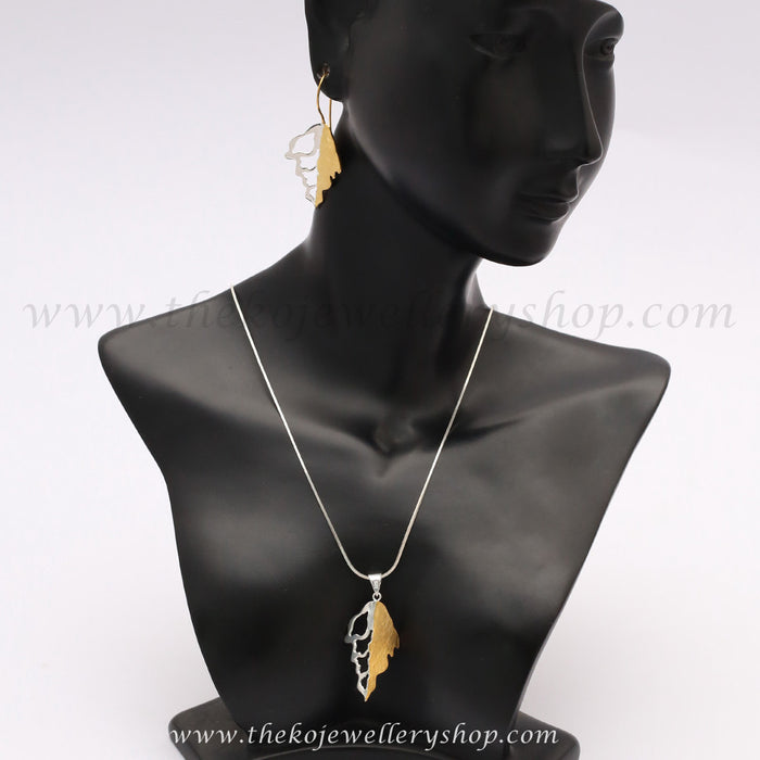 Leaf shaped work wear jewellery online shopping