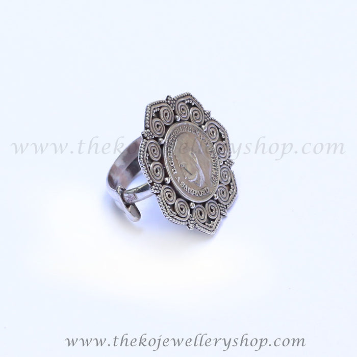 Antique coin ring pure sterling silver 92.5 buy online 