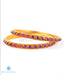 Gorgeous red and golden temple jewellery bangles online
