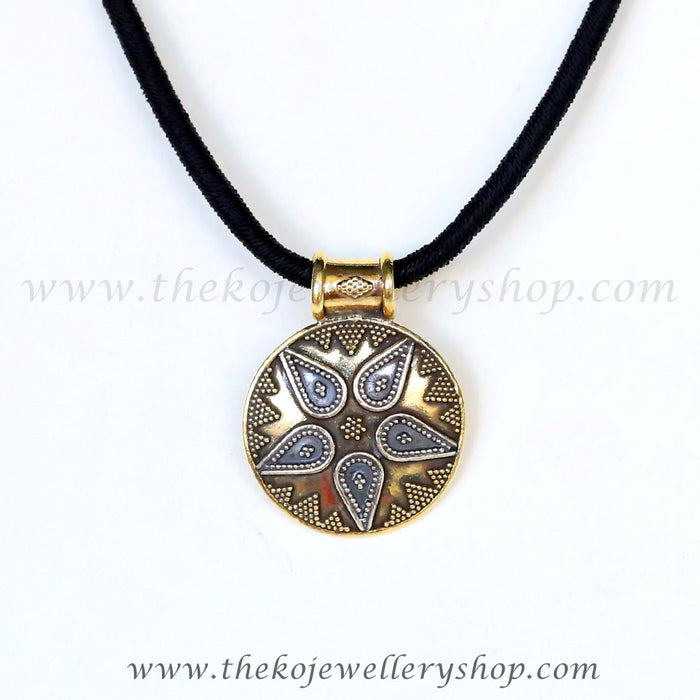 Hand made two toned silver jewellery antique design buy online 