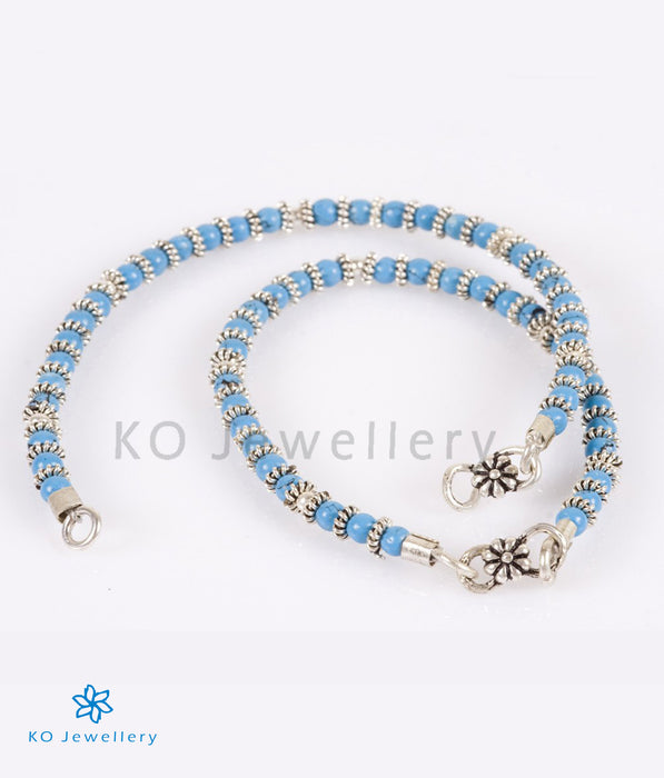 The Blue Silver Anklets (Kids) - KO Jewellery