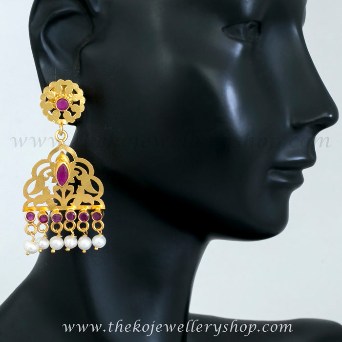 Jaipur jewellery silver earrings online  shopping