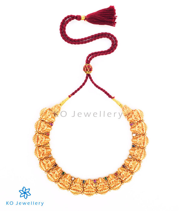Ancient Lakshmi necklace gold dipped temple jewellery collection