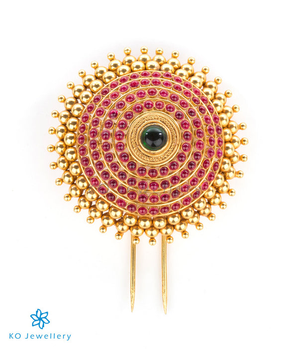 Stunning bridal temple jewellery gold dipped hairpin