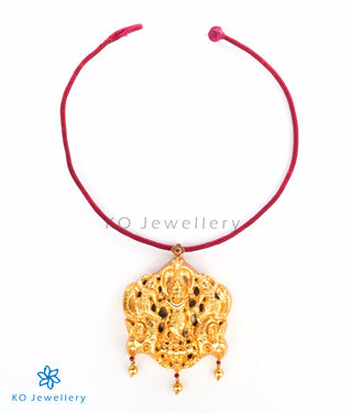 Traditional South Indian temple jewellery gold dipped pendant