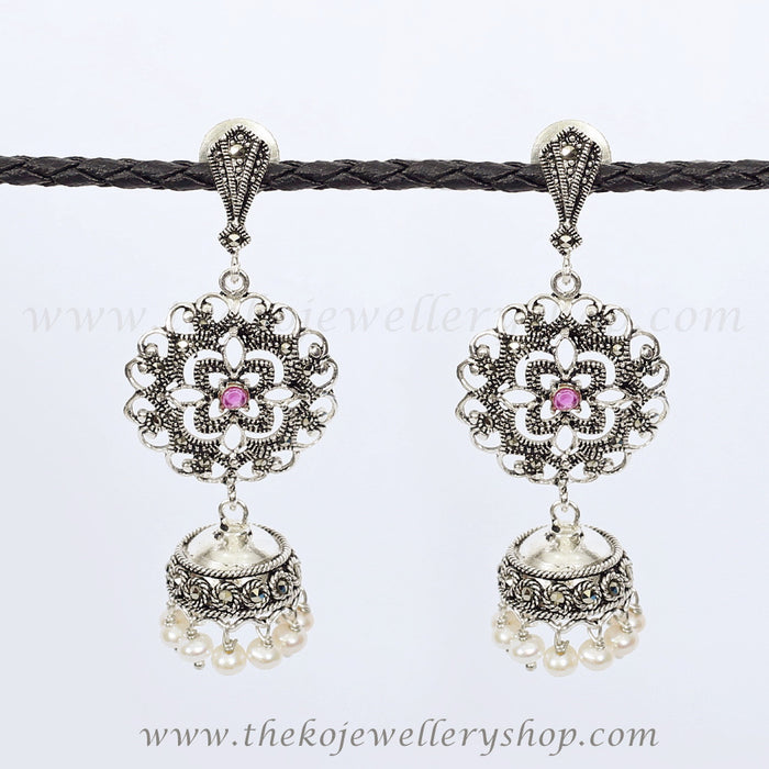 Silver pearl jewelery office collection shop online