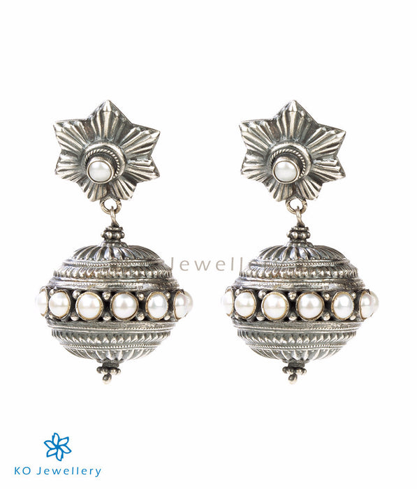 The Taraka Antique Silver Earrings