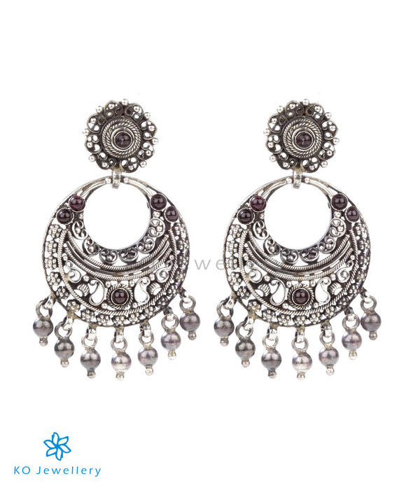 chaand bali earrings in pure silver
