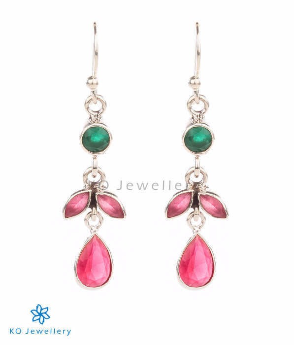 Stylish gemstone earrings with hook for easy wear