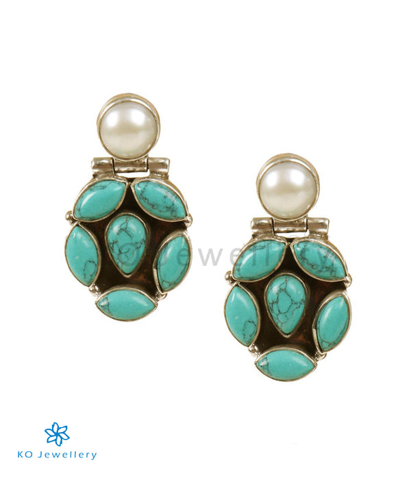 The Pramud Silver Gemstone Earring(Turquoise)