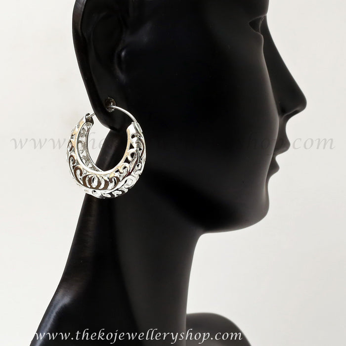 Shop online silver hoop earrings