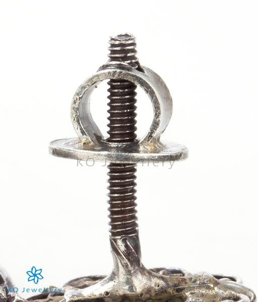 The Nitya Silver Kempu Pendant (Oxidised)