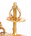 Gold-plated temple jewellery earrings