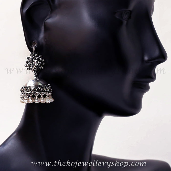 buy online bridal collection peacock jhumka