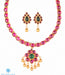 South Indian temple jewellery kempu stone necklace