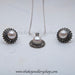 Online shopping pure silver Pearl Pendant Set for women