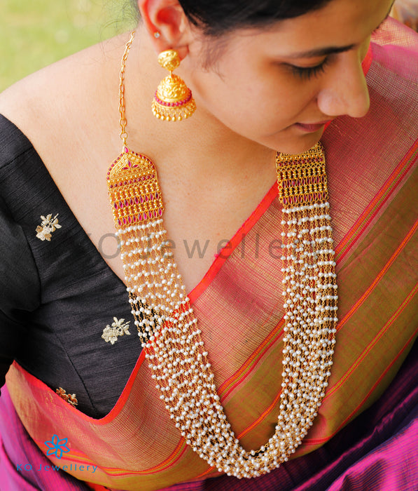The Katha Silver Layered Pearl Necklace