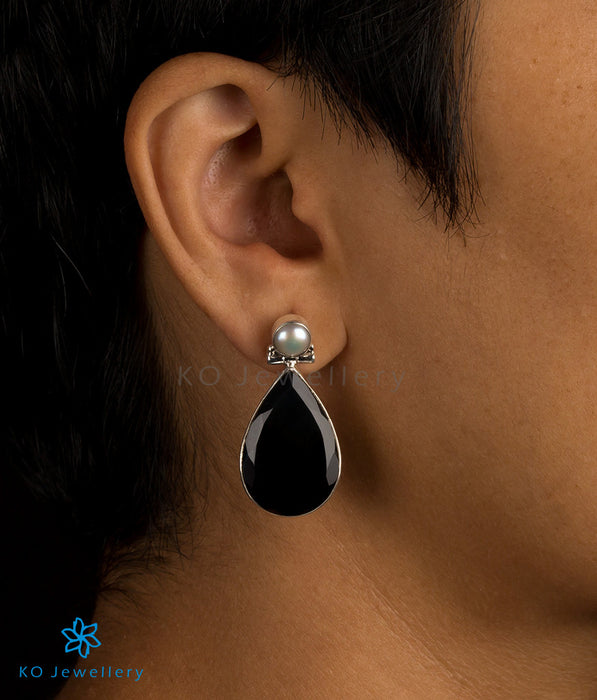 The Dhyama Silver Gemstone Earrings