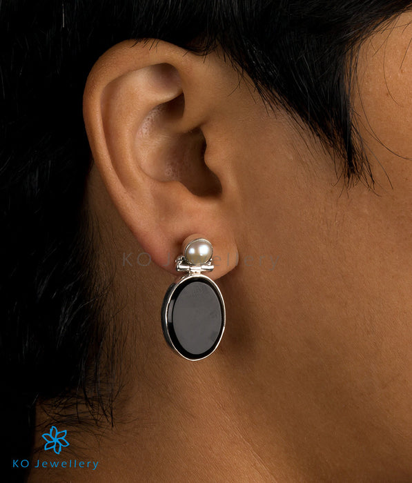 The Chiraksh Silver Gemstone Earrings