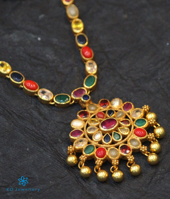 The Ekathva Silver Navarathna Necklace