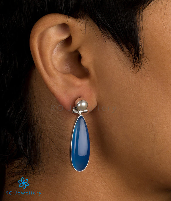 Long gemstone earrings for Western wear