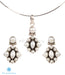 Silver and pearl pendant set fine gemstone jewellery online India