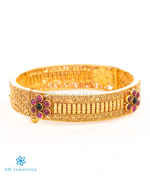 Gold dipped traditional south Indian temple jewellery bracelet
