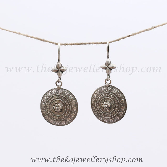 The Vachya Silver Circle Earrings