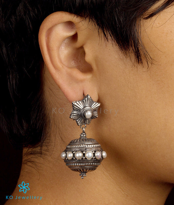 The Taraka Antique Silver Earrings