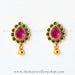 Gold plated silver ear studs online shopping