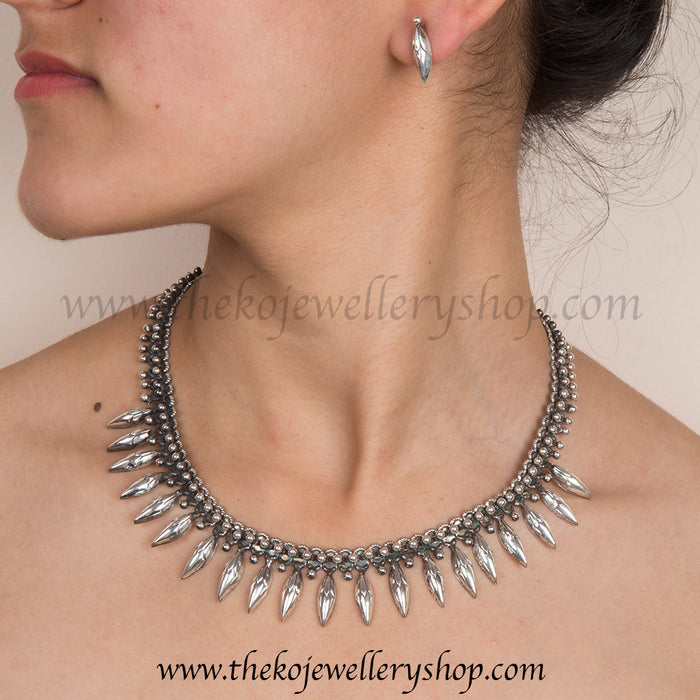 Exclusively hand made silver necklace for women